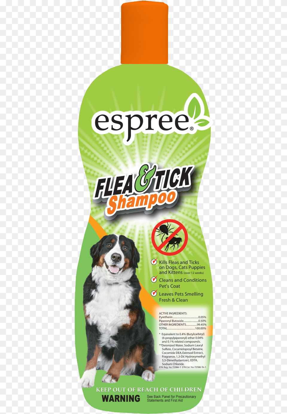 Espree Flea Tick Cat And Dog Shampoo Hd Espree Flea And Tick Shampoo, Bottle, Animal, Canine, Mammal Free Transparent Png