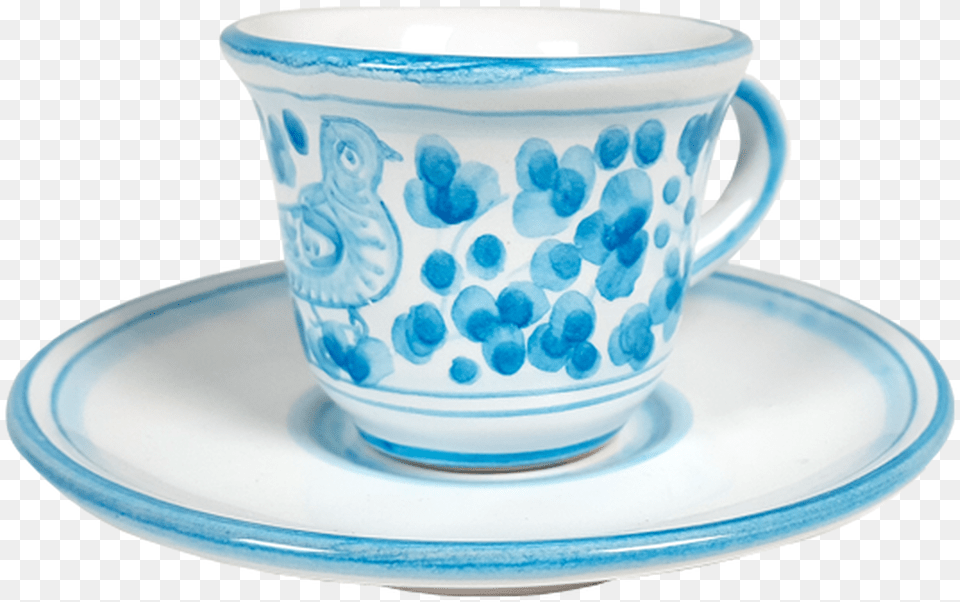 Espresso Cup And Saucer Arabesco Heavenly Saucer, Art, Porcelain, Pottery, Animal Free Png Download
