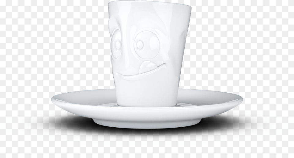 Espresso Mug Lecker Weiss 0002 Mug, Saucer, Cup Free Png Download