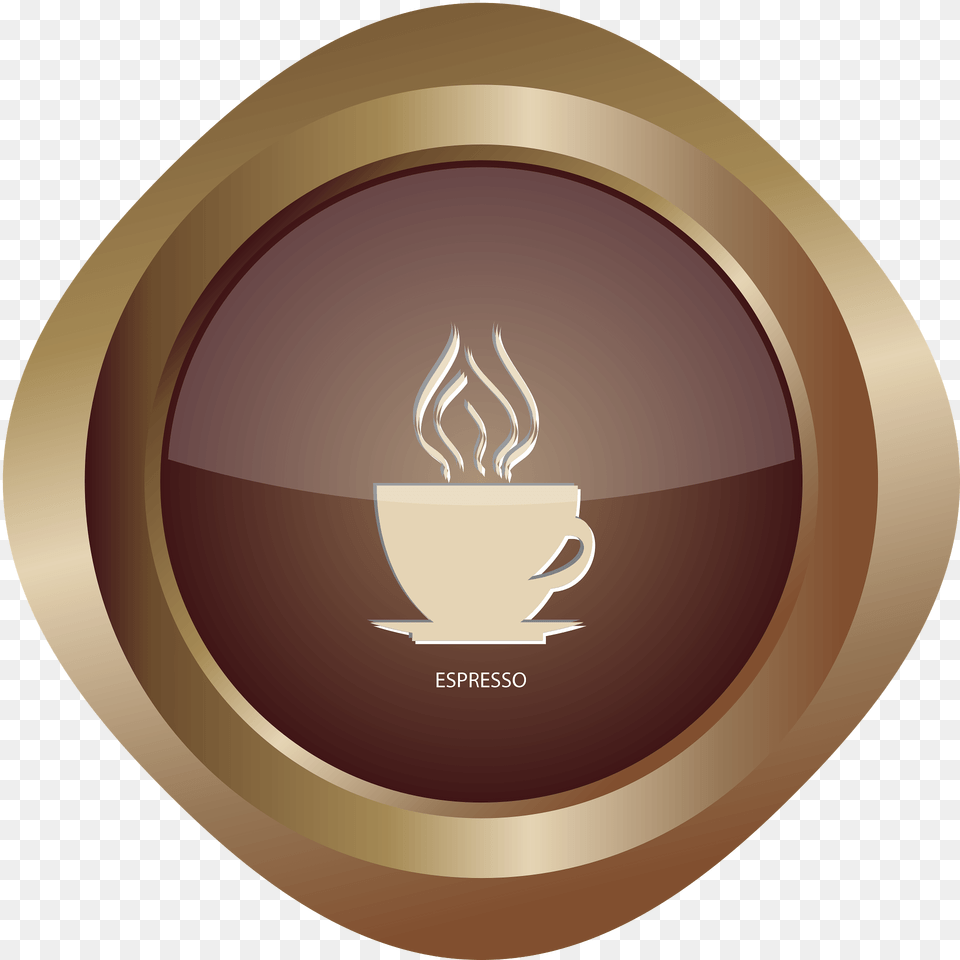 Espresso Symbol Clipart, Cup, Disk, Beverage, Coffee Free Png
