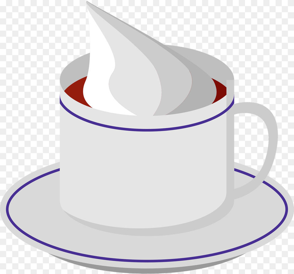 Espresso With Cream Clipart, Dessert, Food, Saucer, Cup Free Png Download