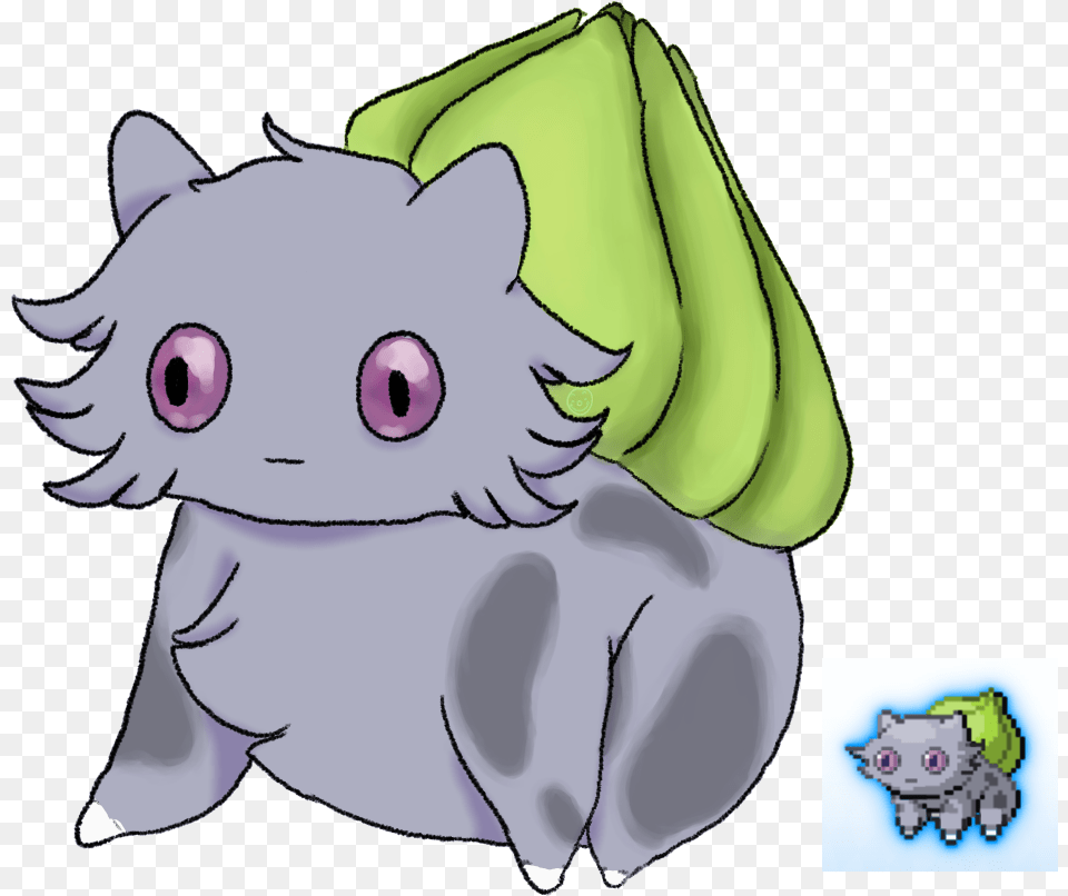 Espurr Nd Bulbasaur Cartoon, Baby, Person, Animal, Wildlife Png Image