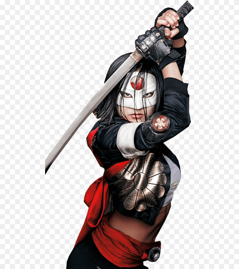 Esquadro Suicida Katana Y Harley Quinn, Sword, Weapon, Adult, Female Png Image