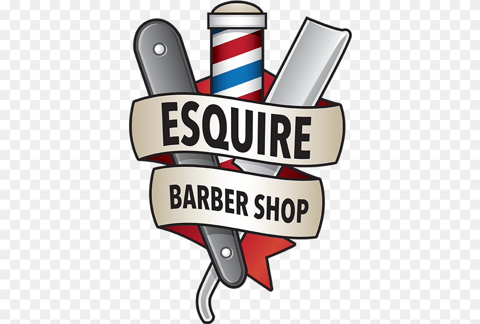 Esquire Barbershop Logo Barber Shop, Gas Pump, Machine, Pump Free Transparent Png