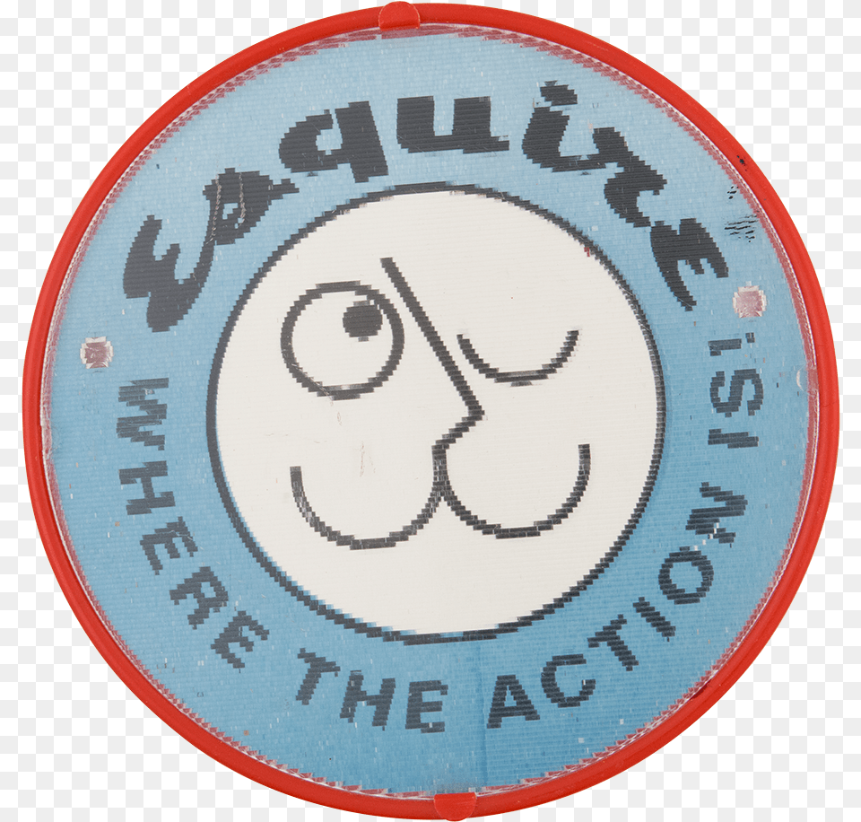 Esquire Where The Action Is Smileys Button Museum Circle, Badge, Logo, Symbol, Text Png