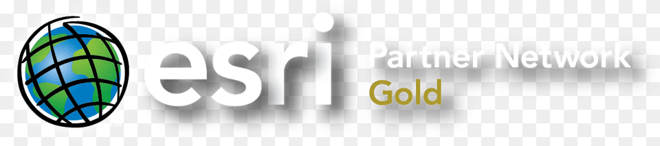 Esri Logo White Shadow Esri Partner Network Gold, Sphere Png Image