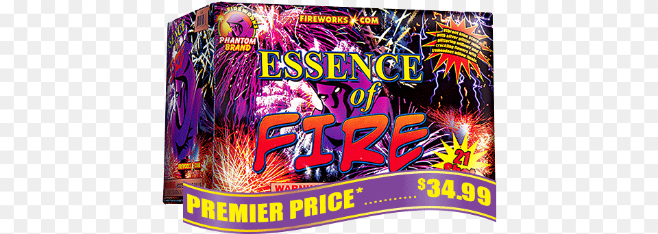 Essence Of Fire 21 Shot Label, Advertisement, Poster, Fireworks Free Png
