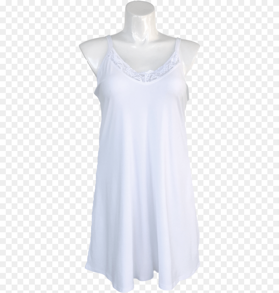 Essential Cami Tunic Slip Dress White Lace Cocktail Dress, Blouse, Clothing, Adult, Female Free Png