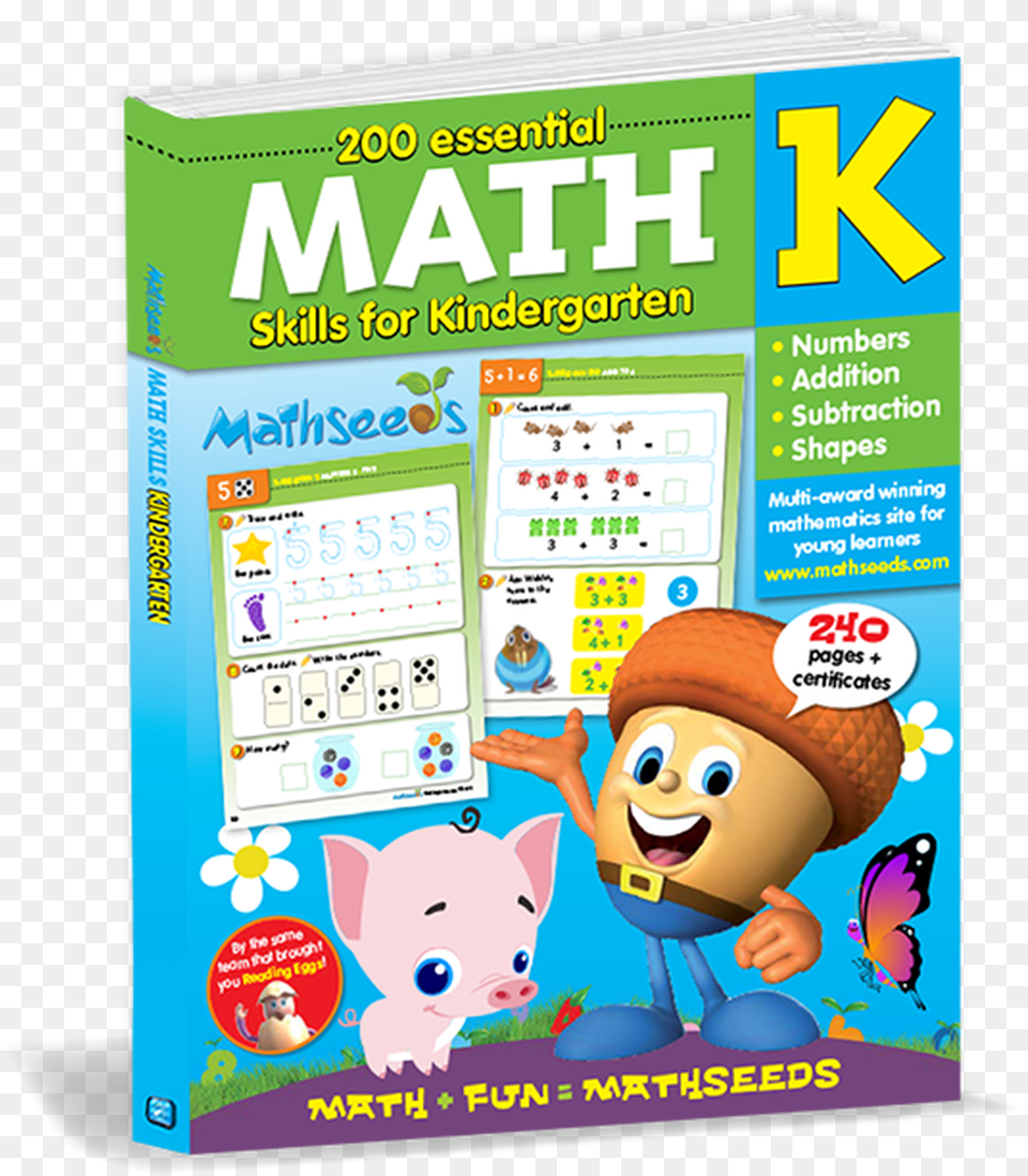 Essential Math Skills For Kindergarten Mathseeds, Animal, Mammal, Pig, Toy Png Image