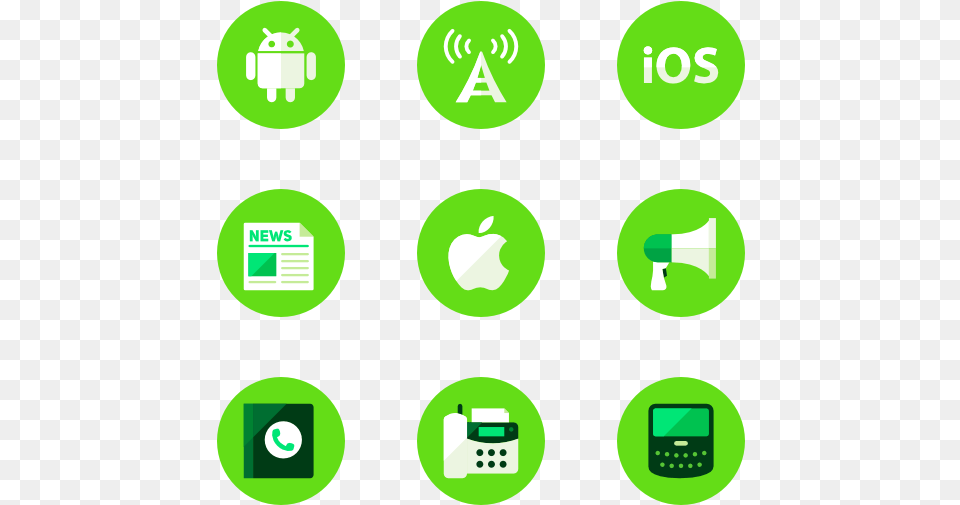 Essential Set Android, Green, Recycling Symbol, Symbol Png Image