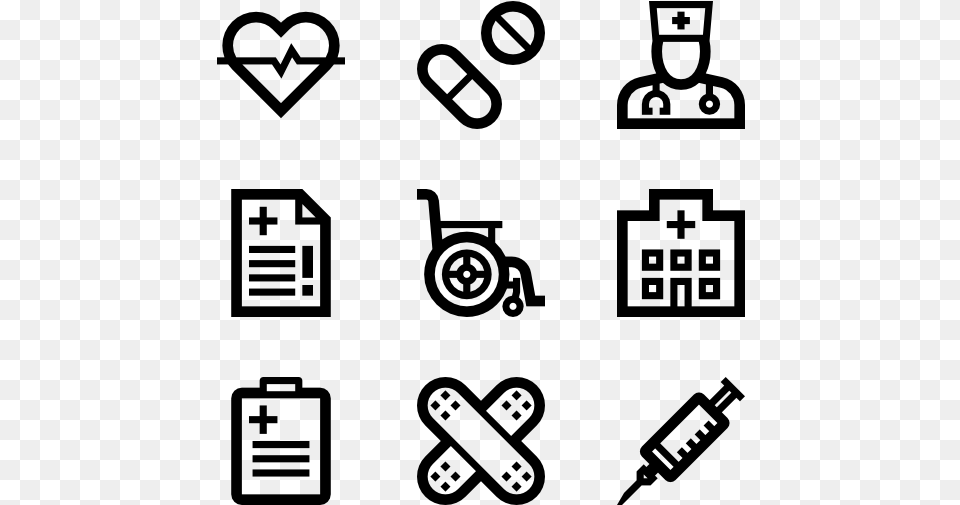 Essential Set Benefits Icons, Gray Free Png Download