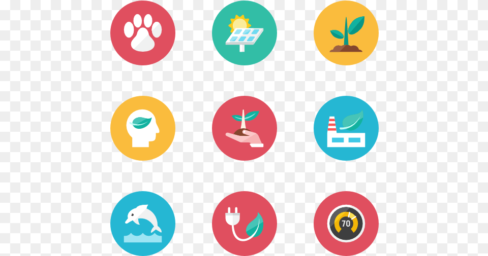 Essential Set Ecology Flat Icons, Animal, Bird, Logo, Light Png