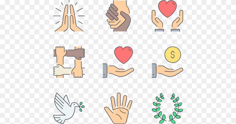 Essential Set Family Icon Color, Body Part, Hand, Person Free Png Download