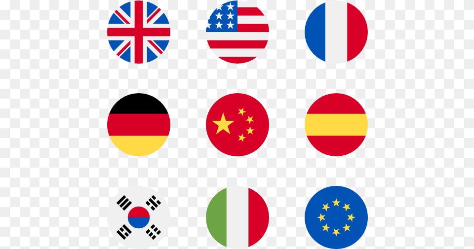 Essential Set Flag Circles, Logo Png Image