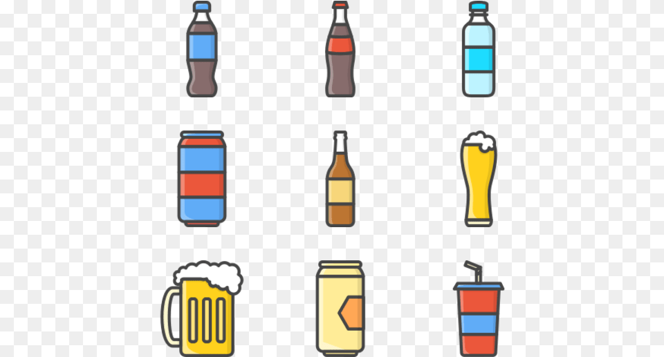 Essential Set Glass Bottle, Alcohol, Beer, Beverage, Lager Free Transparent Png