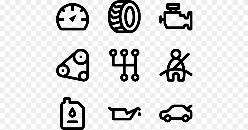 Essential Set Hand Drawn Social Media Icons, Gray Free Png Download