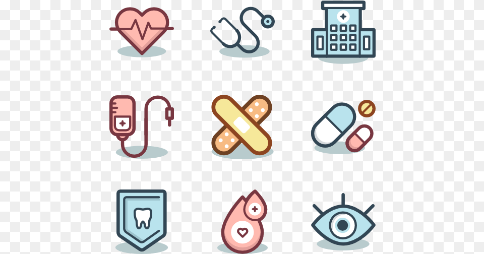 Essential Set Healing Icons Free Transparent Png