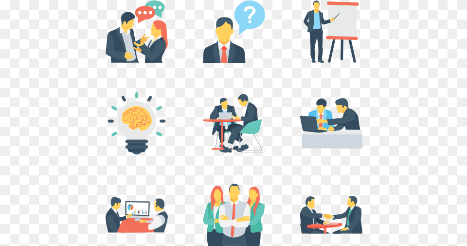 Essential Set Human Resources Management Icon, People, Person, Crowd, Lecture Free Png