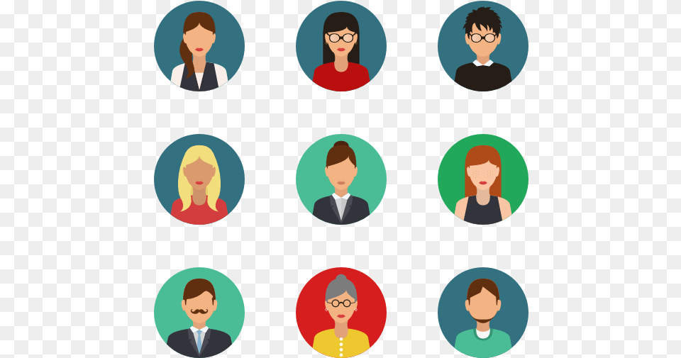 Essential Set People Flat Icon, Woman, Adult, Person, Female Png Image