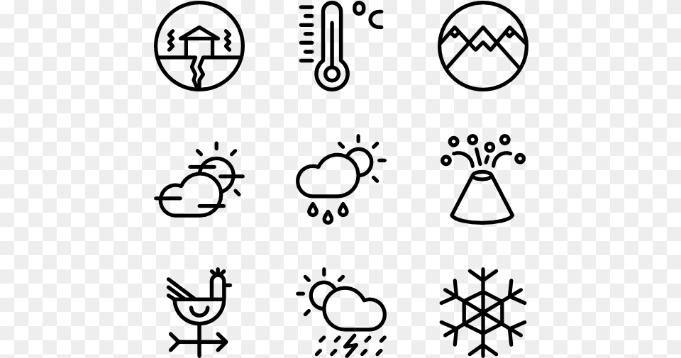 Essential Set Weather Icon Vector, Gray Free Transparent Png