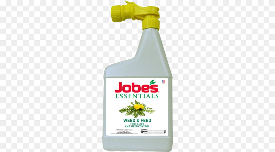 Essentials Weed And Feed Jobes Fertilizer Spikes For Prolific Flowering Plants, Bottle, Shaker, Cleaning, Person Free Png Download