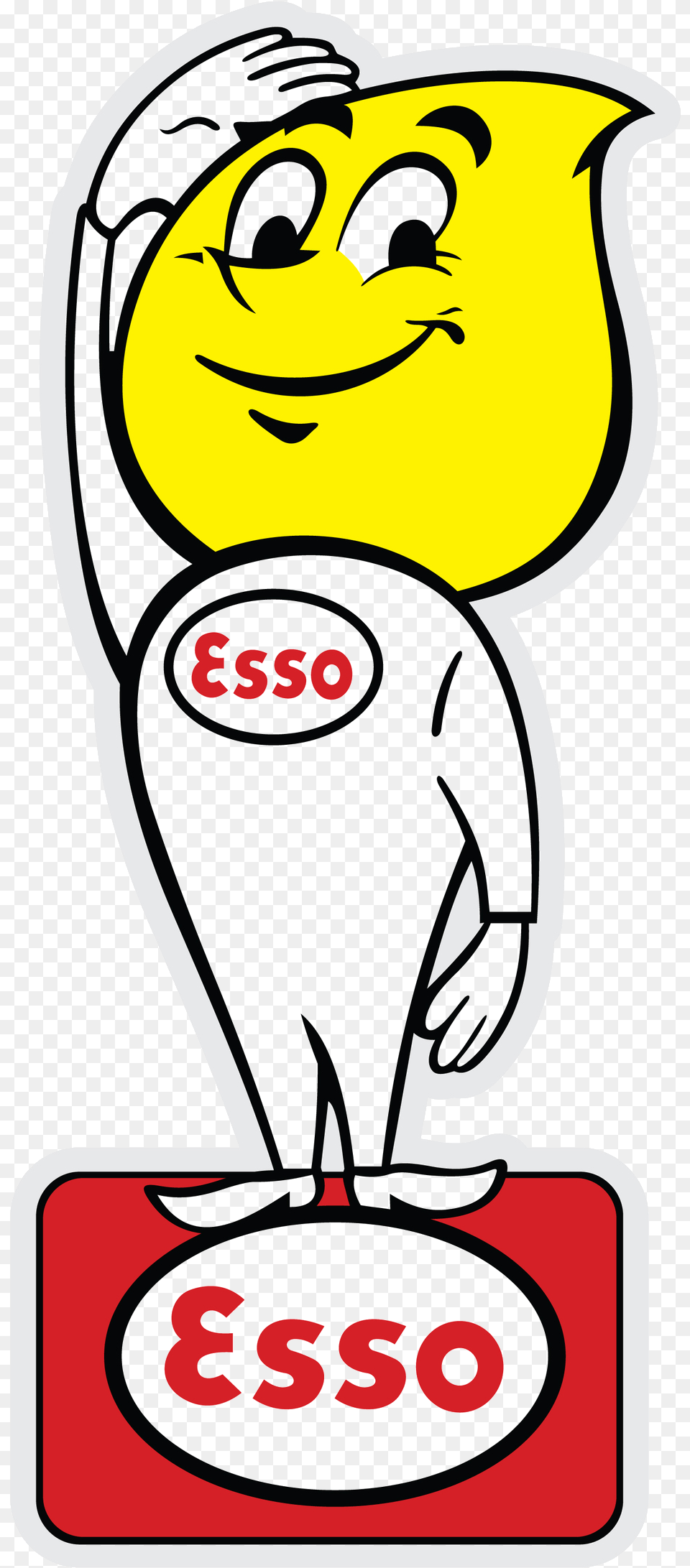 Esso Oil Drop Boy Esso Oil Drop Man, Machine, Face, Head, Person Free Png Download