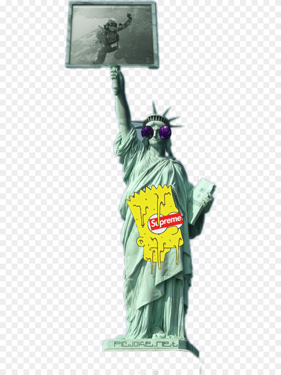Estatua Da Liberdade Estatua Da Liberdade Thug Statue Of Liberty, Art, Person, Adult, Man Png Image