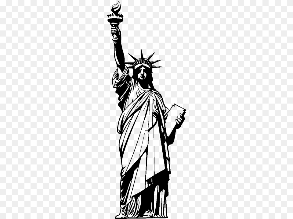 Estatua De La Libertad Dibujo, Gray Png Image