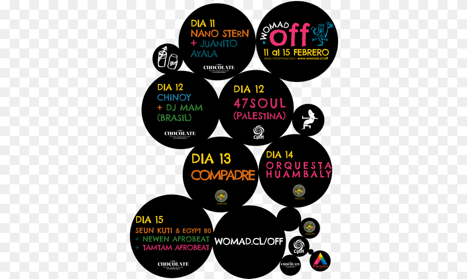 Este Atractivo Formato Importado De Los Grandes Festivales Circle, Advertisement, Text, Poster Free Transparent Png