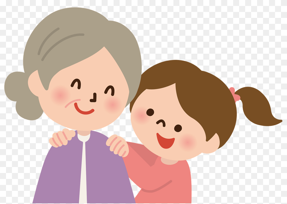 Esther Grandmother And Granddaughter Clipart, Baby, Person, Face, Head Png Image