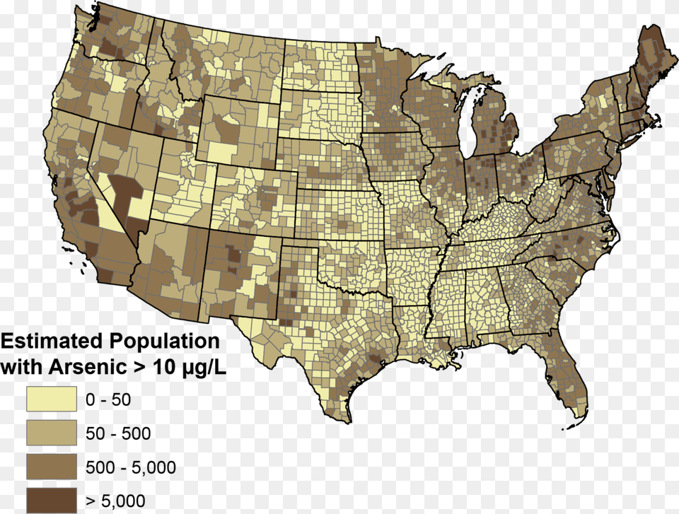 Estimates Of How Many Private Domestic Well Users In Average Yearly Temperature Map, Chart, Plot, Atlas, Diagram Png