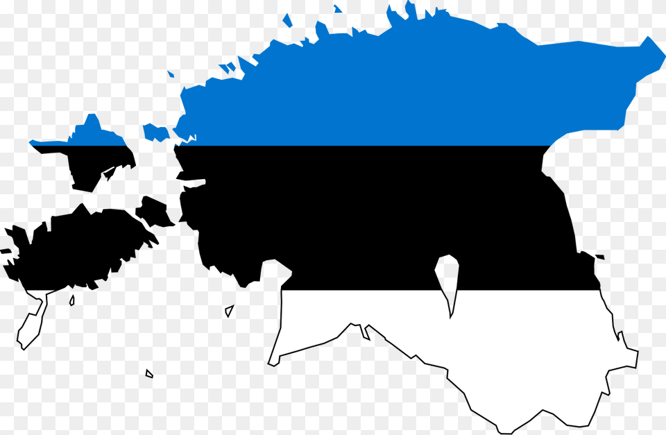 Estonia In World Map Estonia Map And Flag, Silhouette, Nature, Outdoors, Sea Free Transparent Png