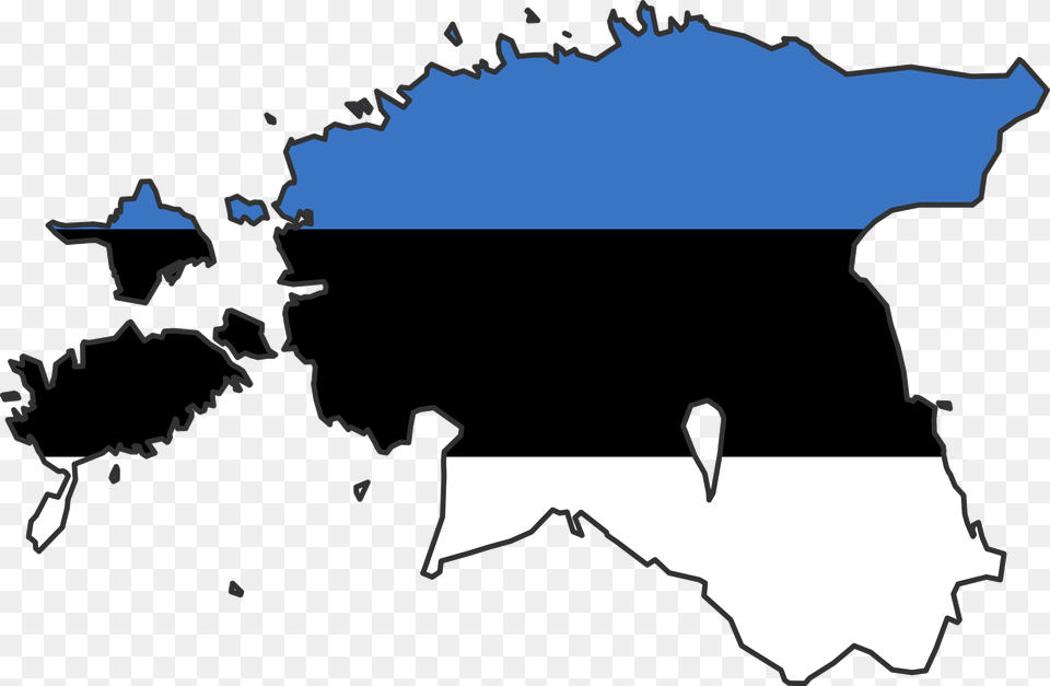Estonian Map And The Flag, Chart, Plot, Nature, Outdoors Free Transparent Png