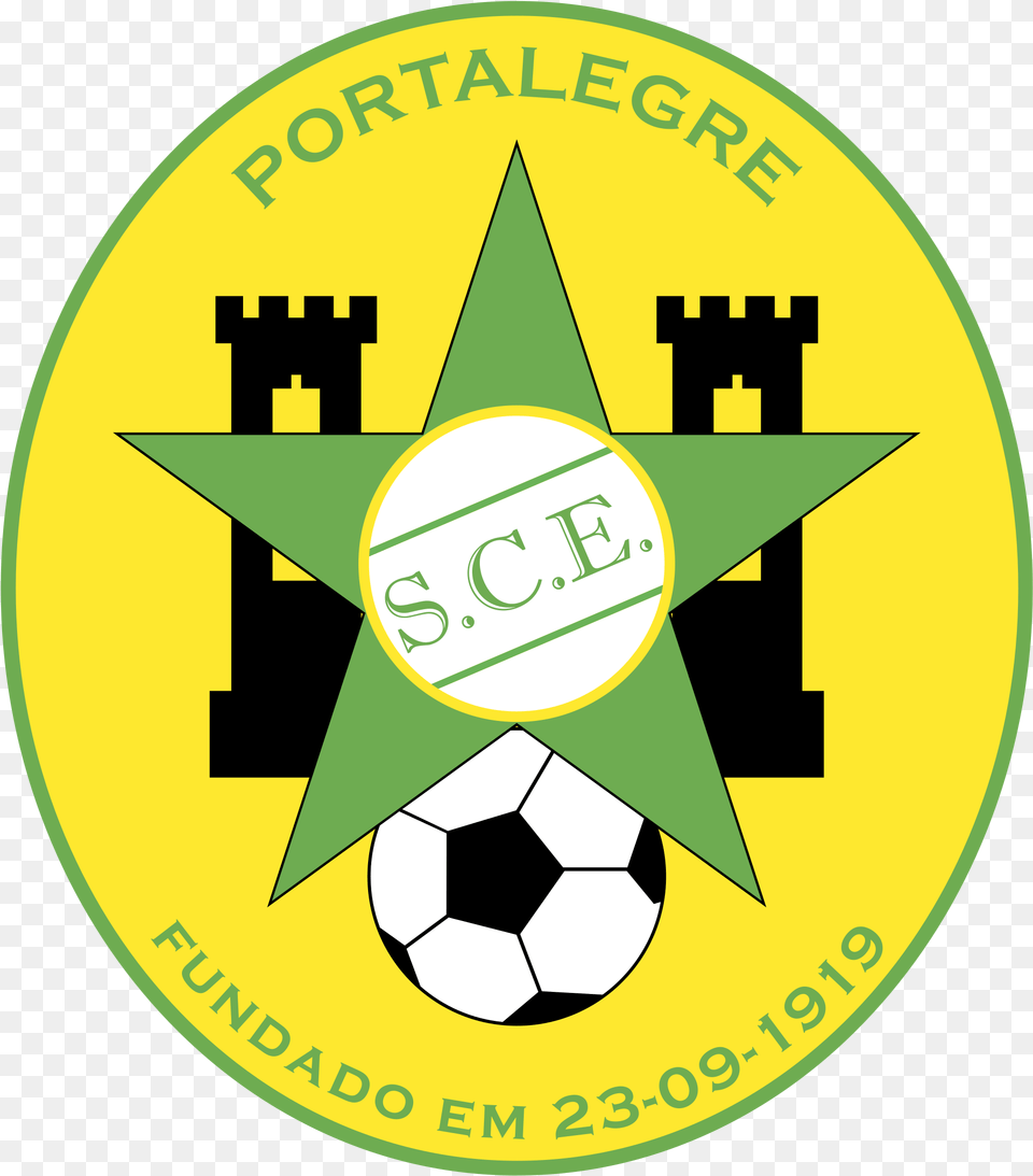 Estrela De Portalegre Logo Sport Clube Estrela De Portalegre, Symbol, Badge, Disk, Recycling Symbol Free Transparent Png