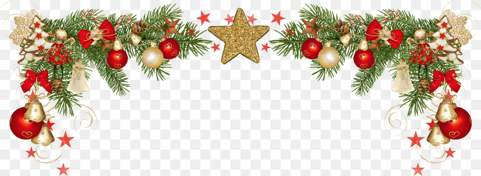 Estrela Dourada Moldura, Christmas, Christmas Decorations, Festival, Person Png Image