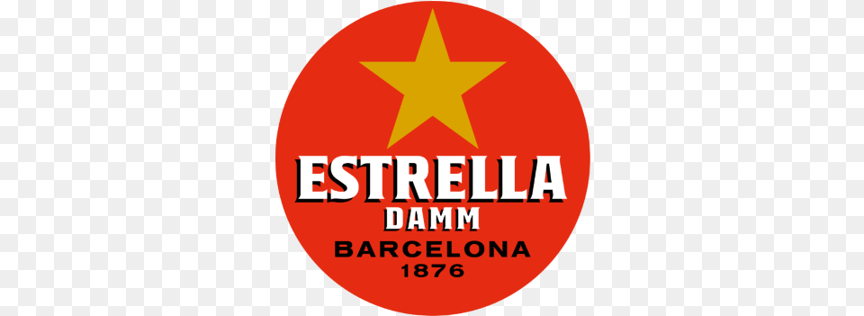 Estrella Damm Asahi Beverages Ltd Circle, Logo, Symbol, Star Symbol, Food Png Image