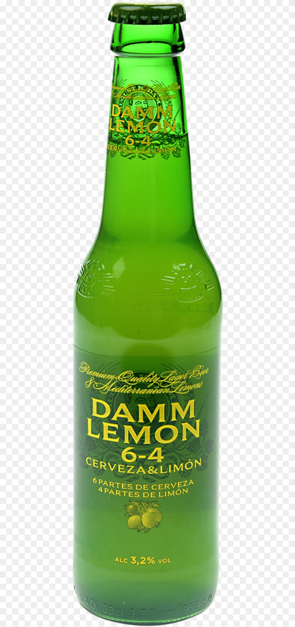 Estrella Damm Lemon, Alcohol, Beer, Beer Bottle, Beverage Free Transparent Png