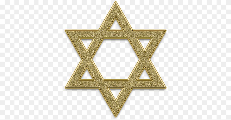Estrella De David Estrella David Israel Hebreo 6 Major Religions Place Of Worship, Gold, Symbol, Star Symbol, Cross Png Image