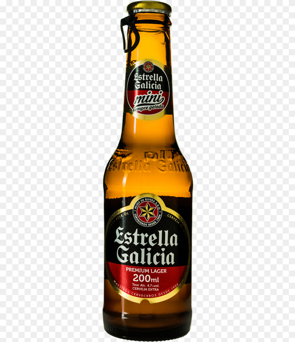 Estrella Galicia, Alcohol, Beer, Beer Bottle, Beverage Free Png Download