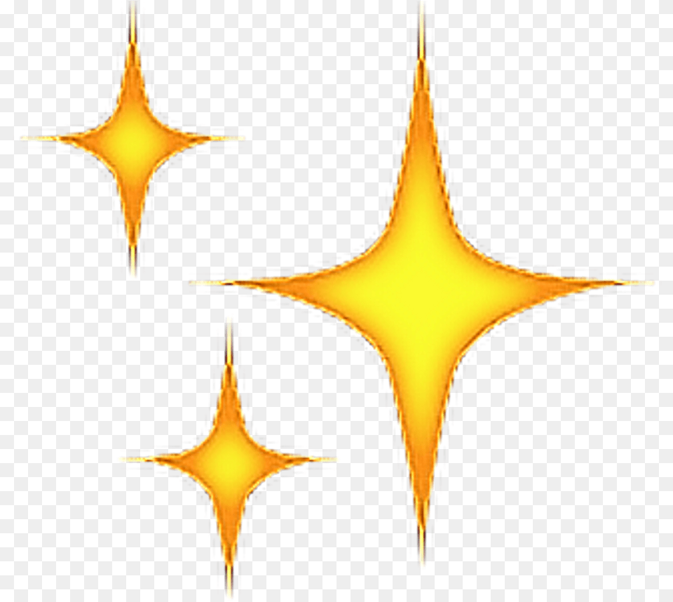 Estrella Whatsapp Emoji Sticker By Chennysaur Sparkle Emoji, Symbol, Star Symbol, Accessories, Gold Free Png