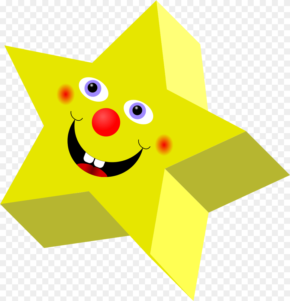 Estrellas Cara Feliz Riendo Vivero Pre Escolar Star With A Face, Star Symbol, Symbol, Nature, Outdoors Png Image