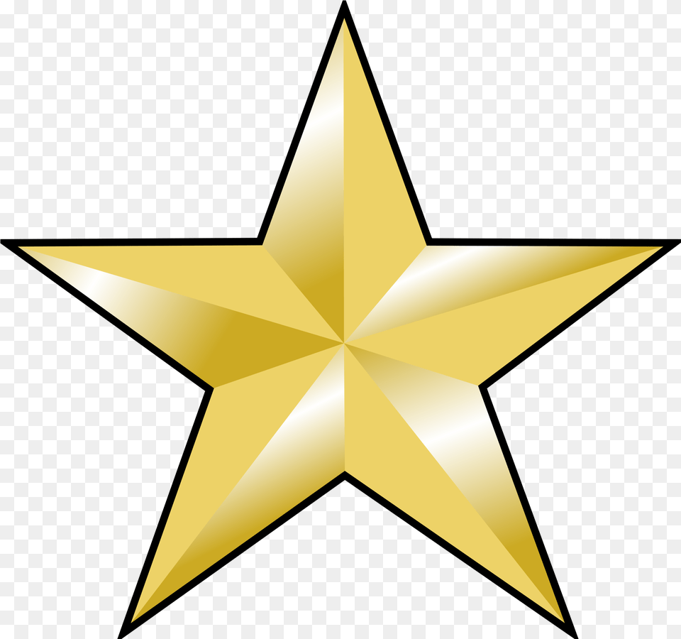 Estrellas Doradas Vector 1 Star General Rank, Star Symbol, Symbol, Gold, Animal Free Transparent Png