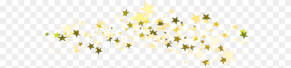 Estrellas Transparente Stickpng Transparent Gold Christmas Stars, Leaf, Plant Free Png Download