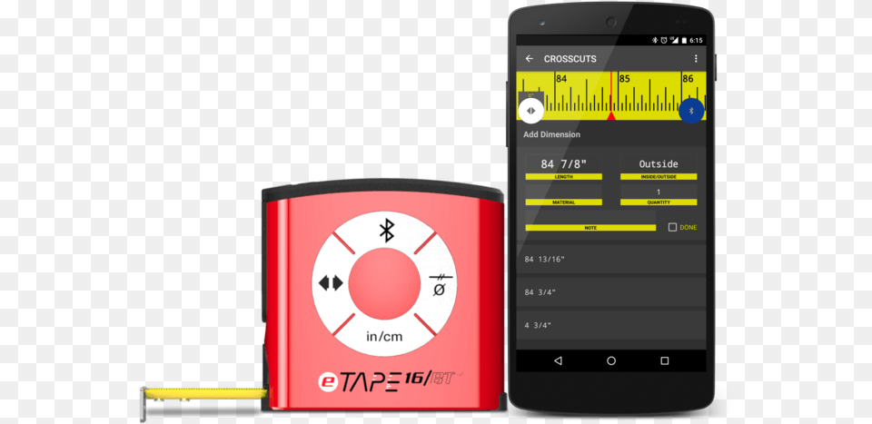 Etape Construction With Its Integrated Tape Measure, Electronics, Mobile Phone, Phone, Ipod Free Transparent Png