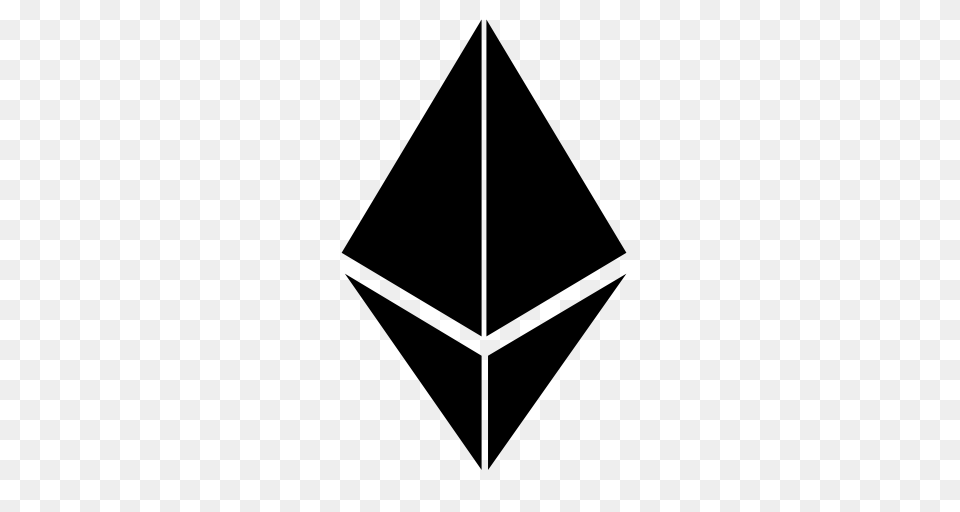 Eth Ether Ethereum Icon With And Vector Format For Free, Gray Png