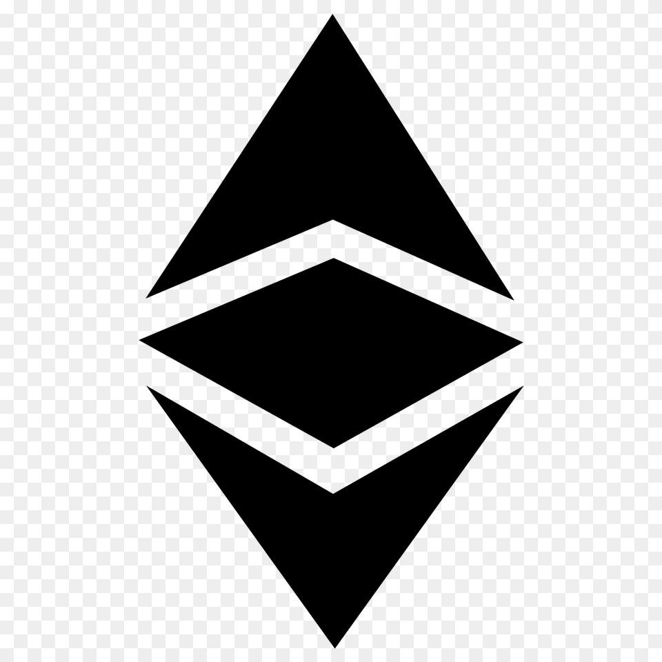 Ethereum Classic Logo Vector Black Free Vector Silhouette, Gray Png Image