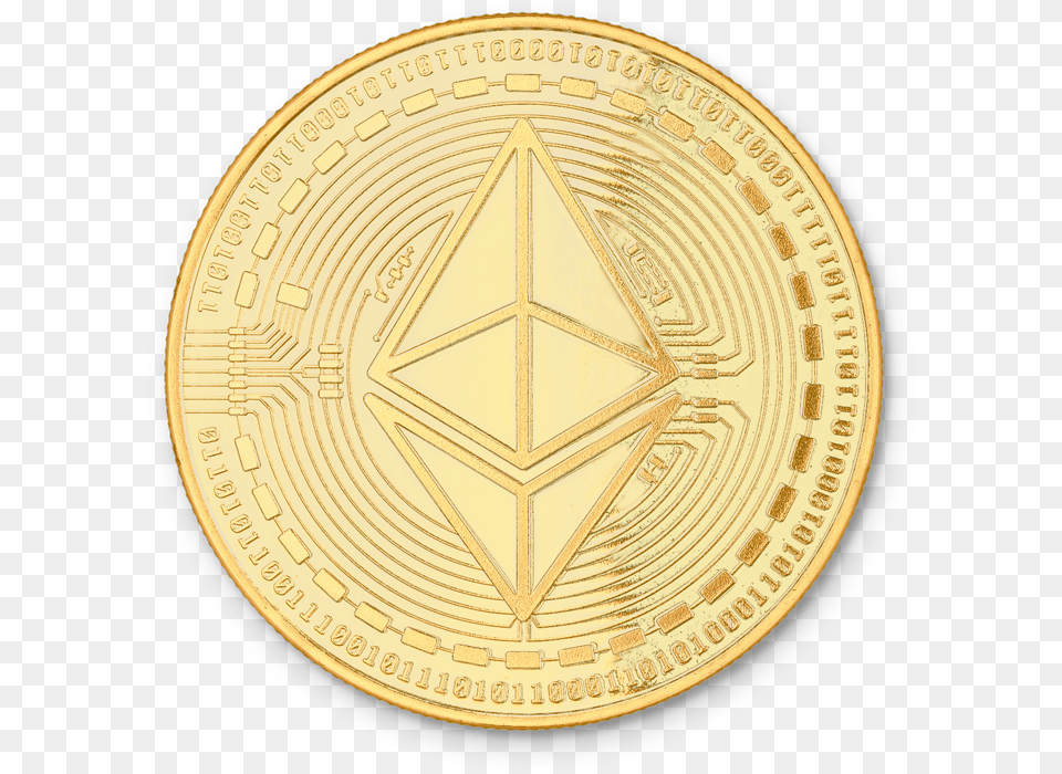 Ethereum Coin Circle, Gold, Money Png