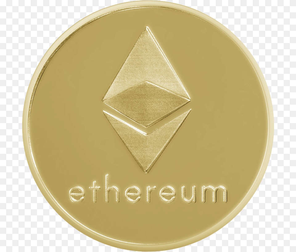 Ethereum Coin Ethereum, Gold, Plate Free Png Download