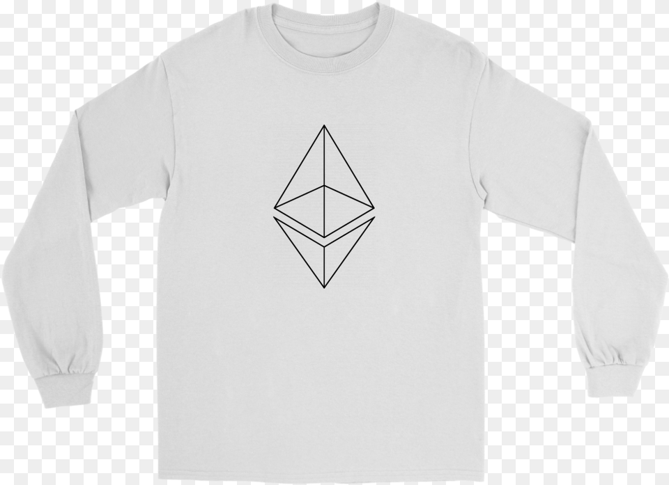 Ethereum Logo Cryptocurrency Long Sleeve Shirt Glow Getter T Shirt, Clothing, Long Sleeve, T-shirt Png Image