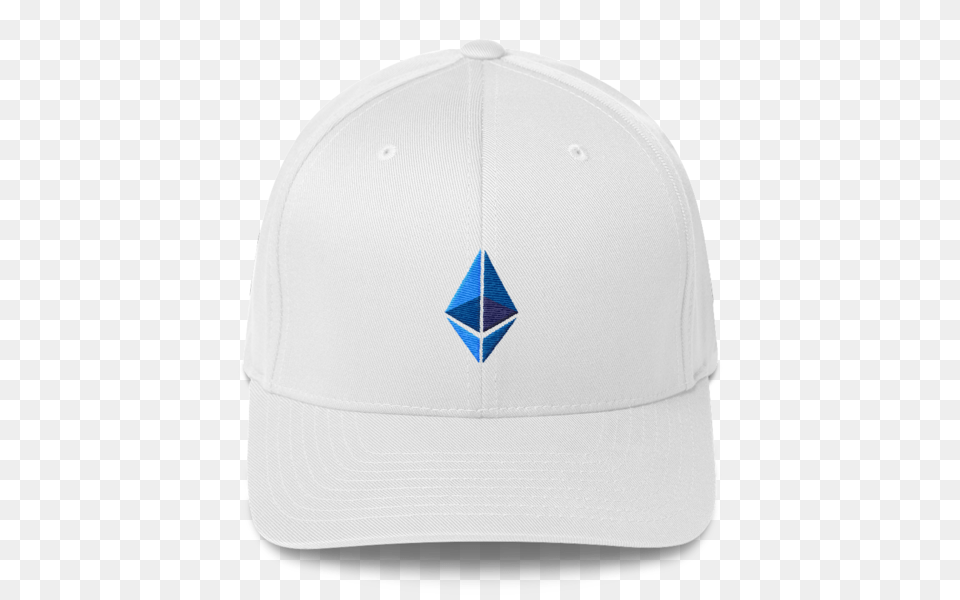 Ethereum Logo Flexfit Structured Cap Cryptobantam, Baseball Cap, Clothing, Hat, Hardhat Png Image